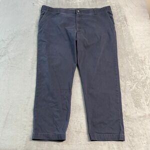 Lee Extreme Motion Relaxed Taper Pants Mens 46x30* Navy Blue Chino Casual